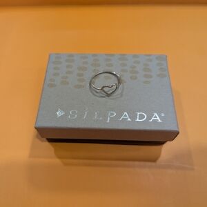 New SILPADA Open Heart Ring Sterling Silver